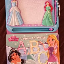 "Disney Princess Learn to Write ABC" read and doodle $5 FIRM