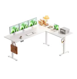 71' L-Shaped electric standing table