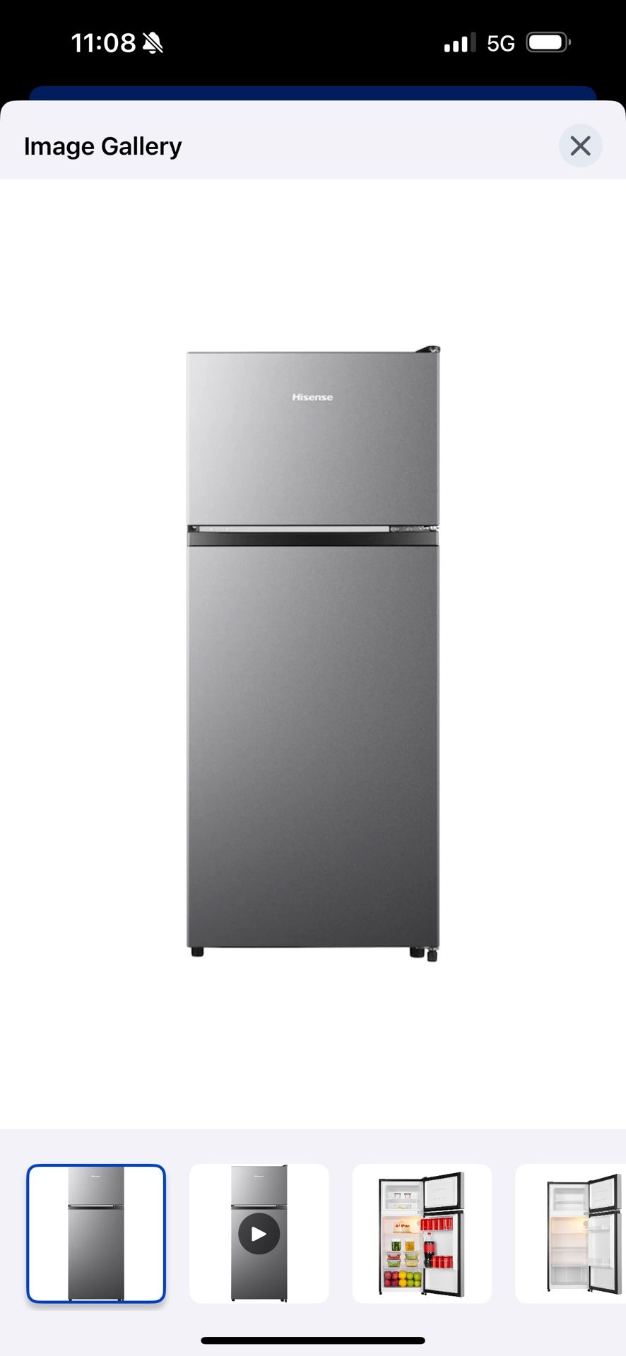 4.4-cu ft Mini Fridge With Freezer (Silver) ENERGY STAR 