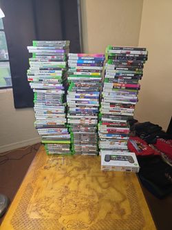 150 xbox games and new backbone lot