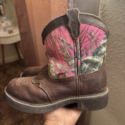 Little Girls Justin Boots Size 2D
