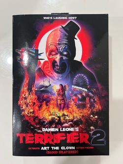 NECA TERRIFIER 2 Ultimate ART THE CLOWN Figure Blood Splattered