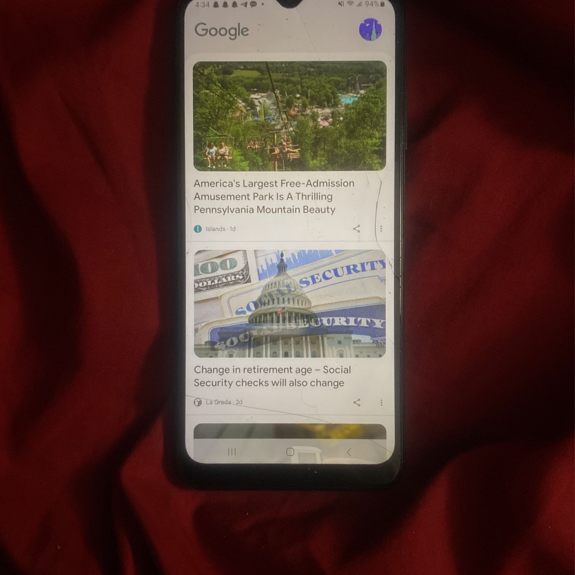 Galaxy A03s (Unlocked) (used) (small Cracked)