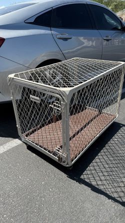 Aurapaws XL 43" Heavy Duty Dog Crate with Wheels | Excellent Condition