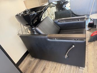 Salon Shampoo Bowl Chair with Backwash Unit