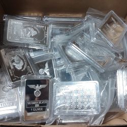 German Silver Art Bars (Not .999 Fine Silver)