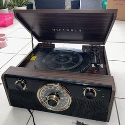 Record Player With Bluetooth 