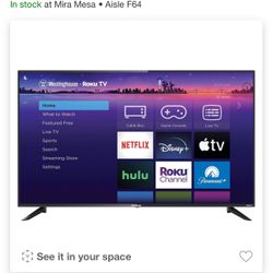 43” Smart Tv and Wall Mount