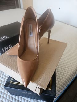 Steve Madden Nude Patent Stiletto Pumps