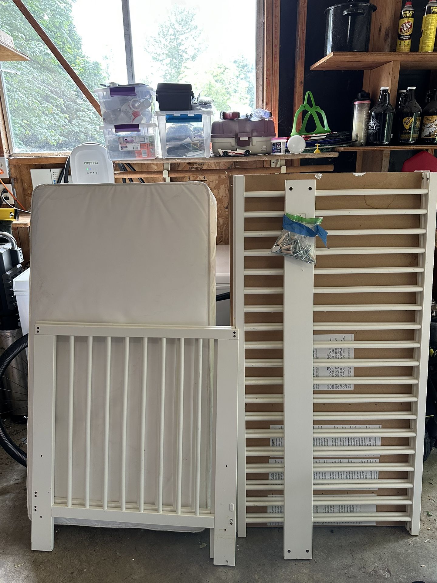 IKEA Crib/Toddler Bed and Mattress
