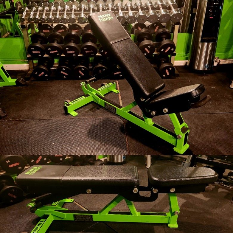 HAMMER STRENGTH COMMERCIAL GYM PRO SERIES WORKOUT WEIGHT BENCH
