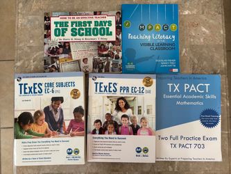 Texas Teacher Certification / TExES Books – 5 Book Bundle – $40 OBO