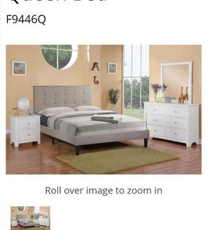 Photo BRAND NEW FULL BED AVAILABLE IN QUEEN ADD DRESSER MIRROR NIGHTSTAND AND ADD MATTRESS AVAILABLE ALL NEW BY USA MEXICO FURNITURE
