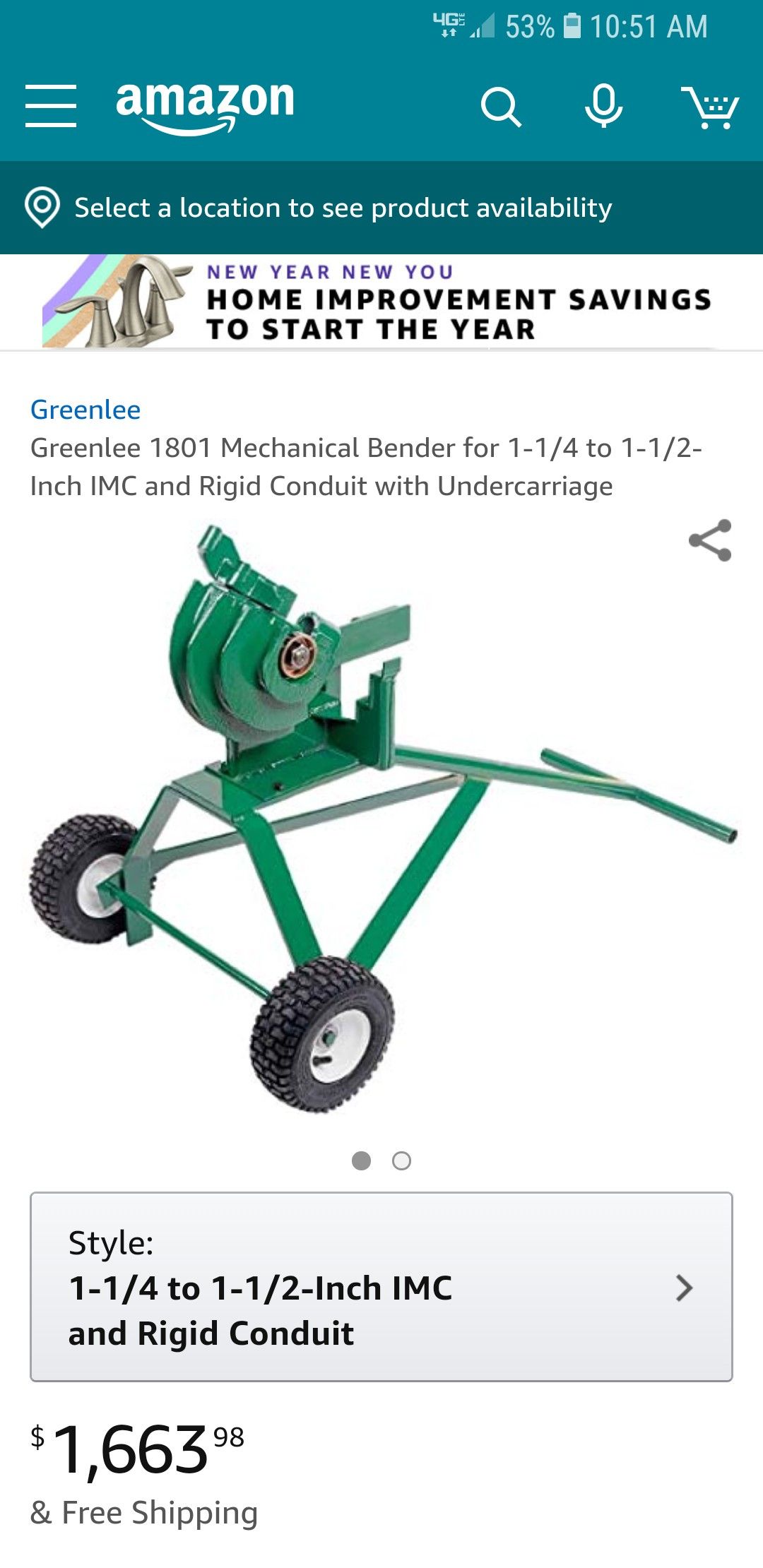 Greenlee mechanical bender for sale