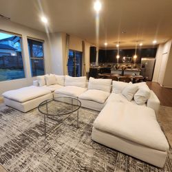 White Feather Down Couch