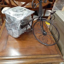 Metal Bicycle Planter