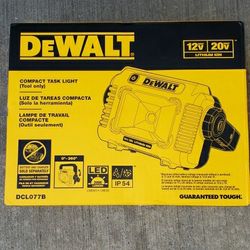 Dewalt 20v Led Task Light 2000 Lumens Brand New Tool Only