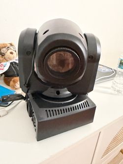 Mini LED Moving Head Spot Light – DMX Stage Light  Professional Mini LED Moving Head Spot Light in excellent working condition. Ideal for DJs, clubs, 