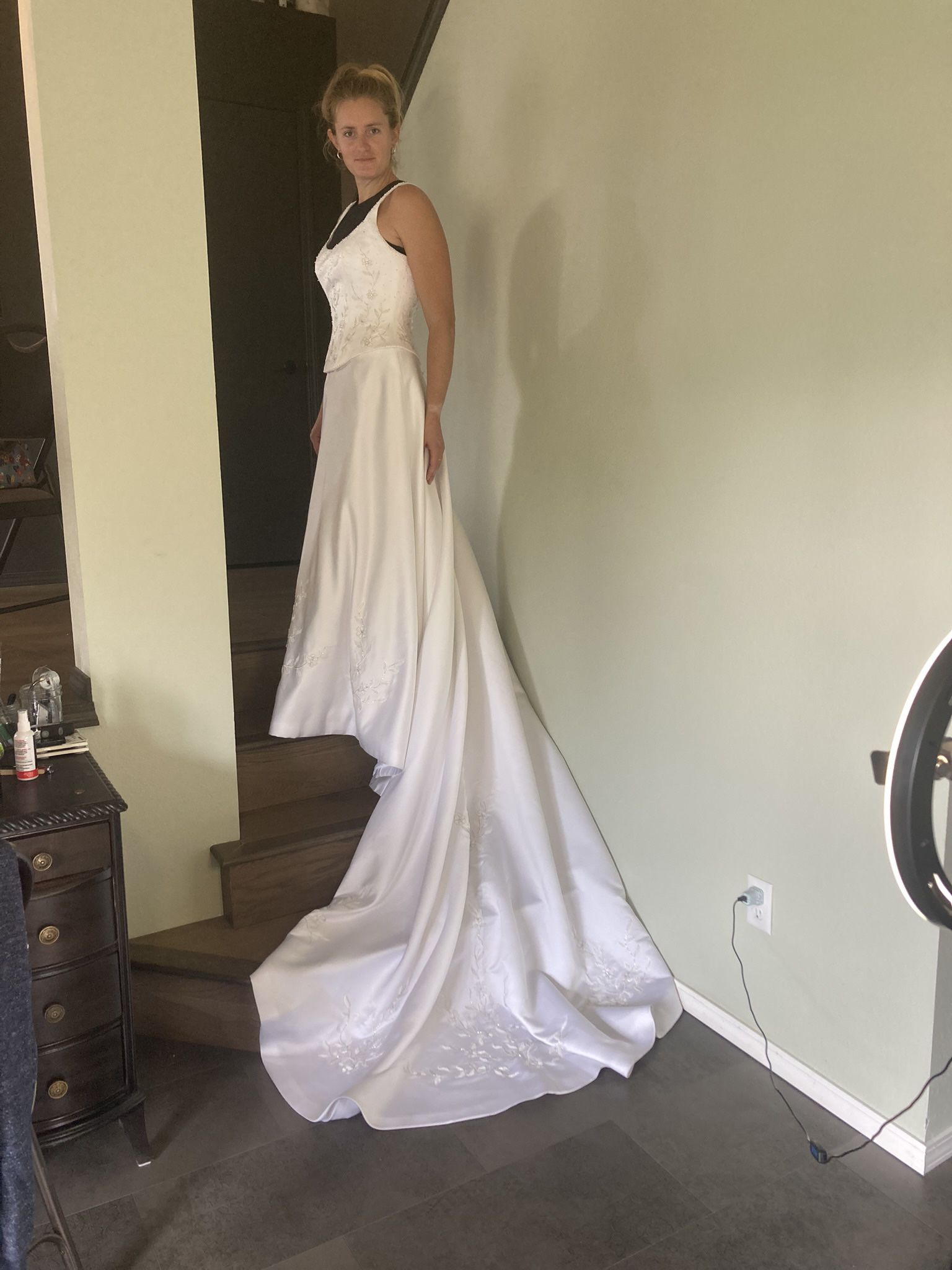 Wedding Dress Size 6 Long 90” Train
