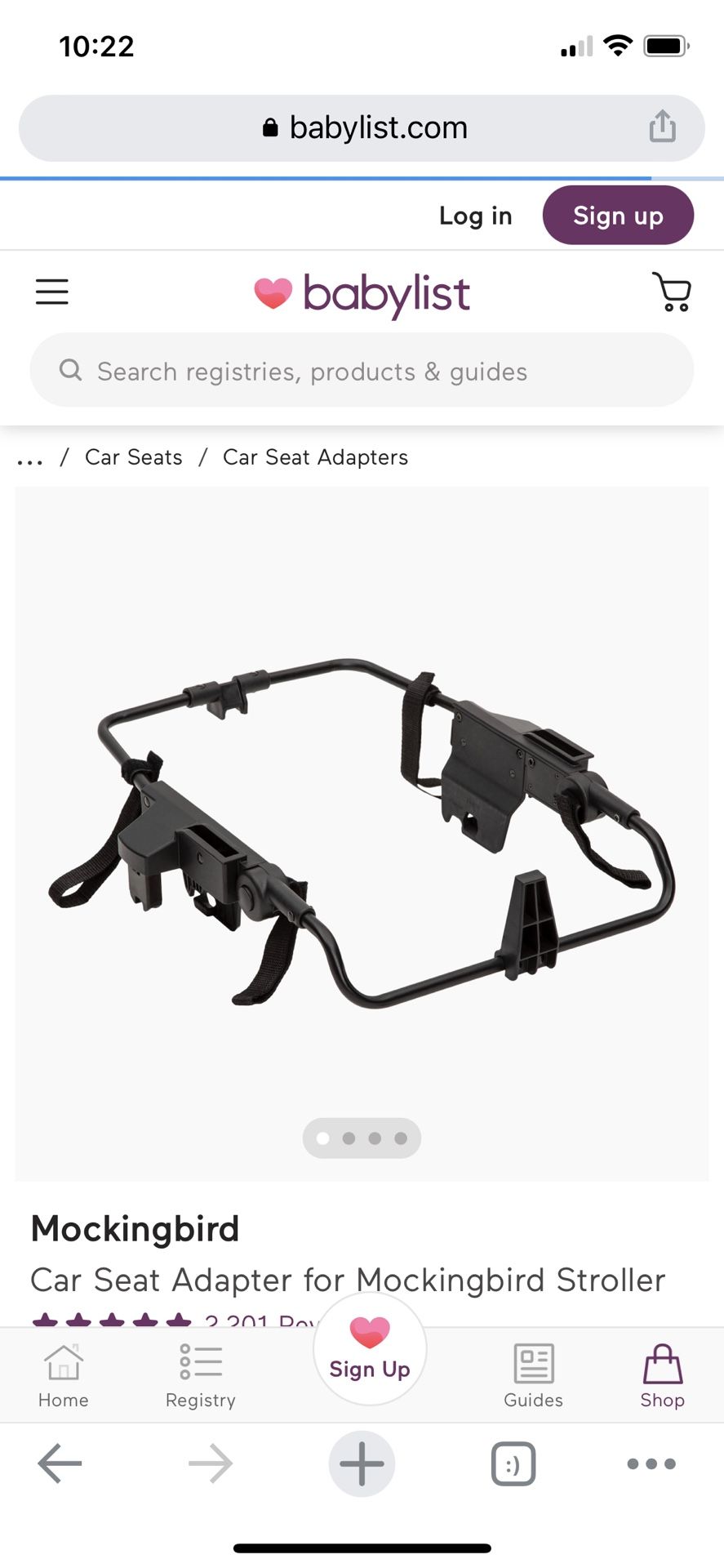 Mockingbird Car Seat Adapter