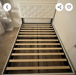 Full size bed with frame