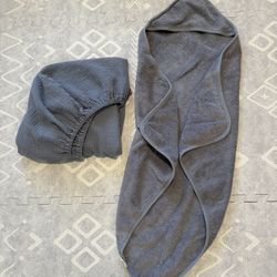 Mushie Baby Towel & Crib sheet