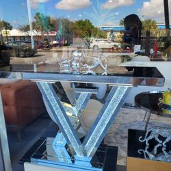 NEW CONSOLE TABLE WITH LED LIGHT 48X18X30H