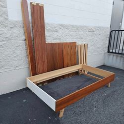 
DANISH Mid-Century Modern *TEAK* Twin Trundle Bed