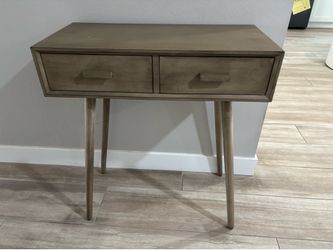 Mid-Century Modern Console / Entry Table – 2 Drawer