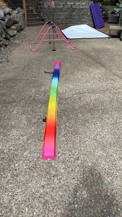 Rainbow Gymnastics Balance Beam