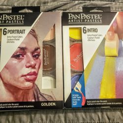 Artist Pastel Colors  Intro & Portrait By Golden Artist Colors Lot Of (2x) New In Sealed Boxes  1 Is A 6 Intro & Other Is 6 Portrait