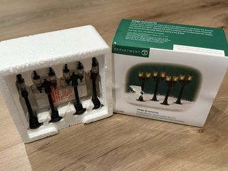 Dept. 56 Village Double Street Lamps ( Set of 4) #59860