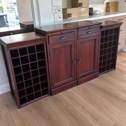 Pottery Barn Wine Rack Buffet Set