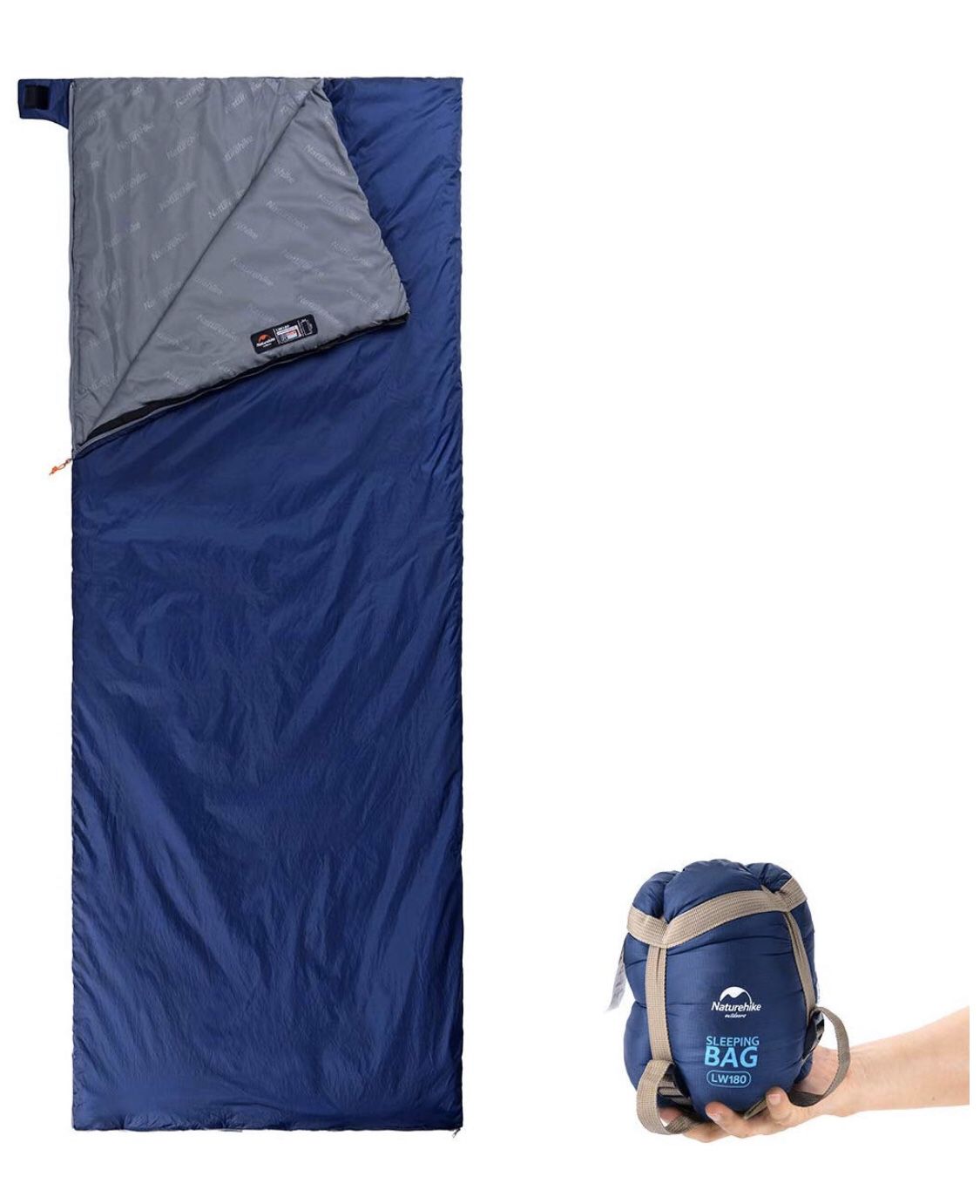 Naturehike Sleeping Bag – Envelope Lightweight Portable, Waterproof, Comfort with Compression Sack - Great for 3 Season Traveling, Camping, Hiking, O