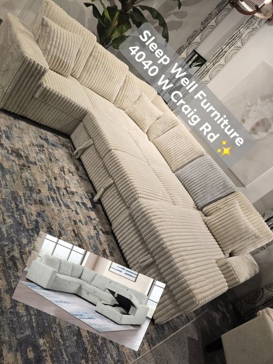✨️ Sectional Sofa Sleeper ✨️ Furniture Queen Bedrooms, Dining Avail