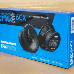 AudioControl Car Speakers EPIC Pro 6CX 6 1/2" 2-Way Coaxial Speaker System 300 Watts 🚨 Payment Options Available 🚨 No Credit Needed 🚨 