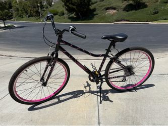 26” Guardian bike black & pink