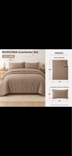 ROSGONIA King Comforter Set