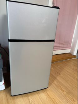 Grey Mini fridge