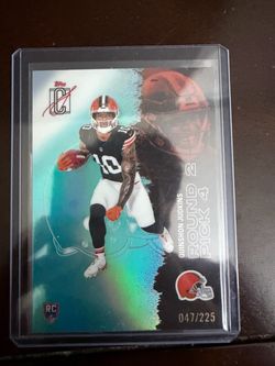 Quinshon Judkins Topps IC RC #047/225 Football Card