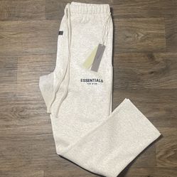 Essential Sweatpants Light Oat 