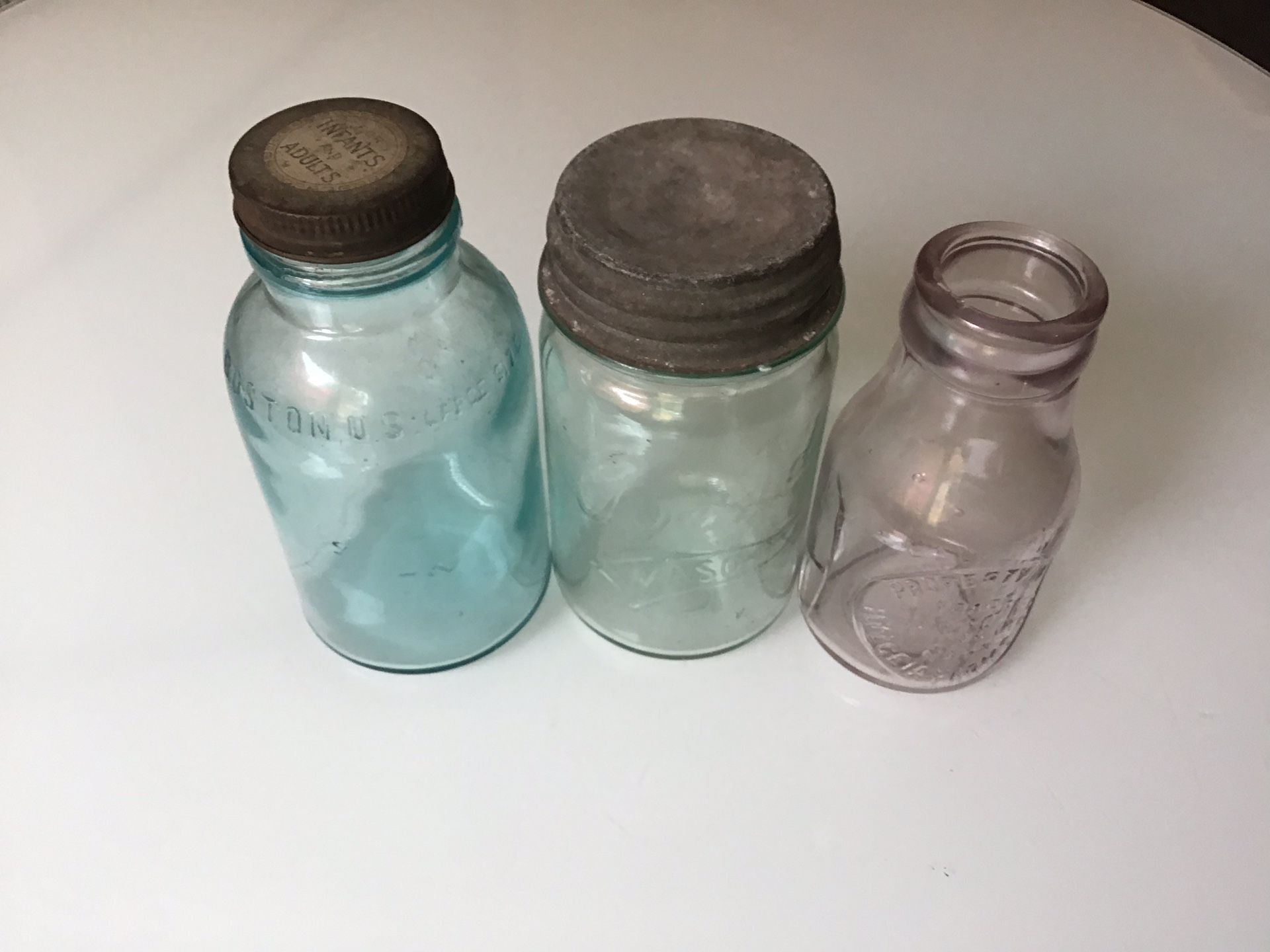 Antique Bottle Collection 3 pcs.