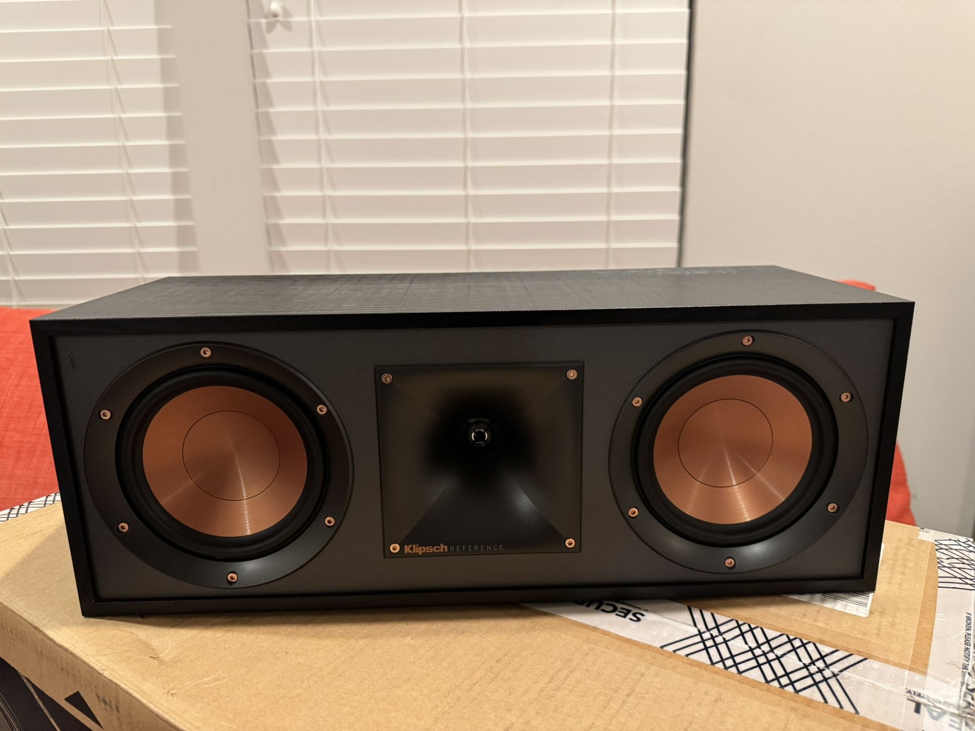 Klipsch R-52C Powerful Detailed Center Channel Home Speaker - Black