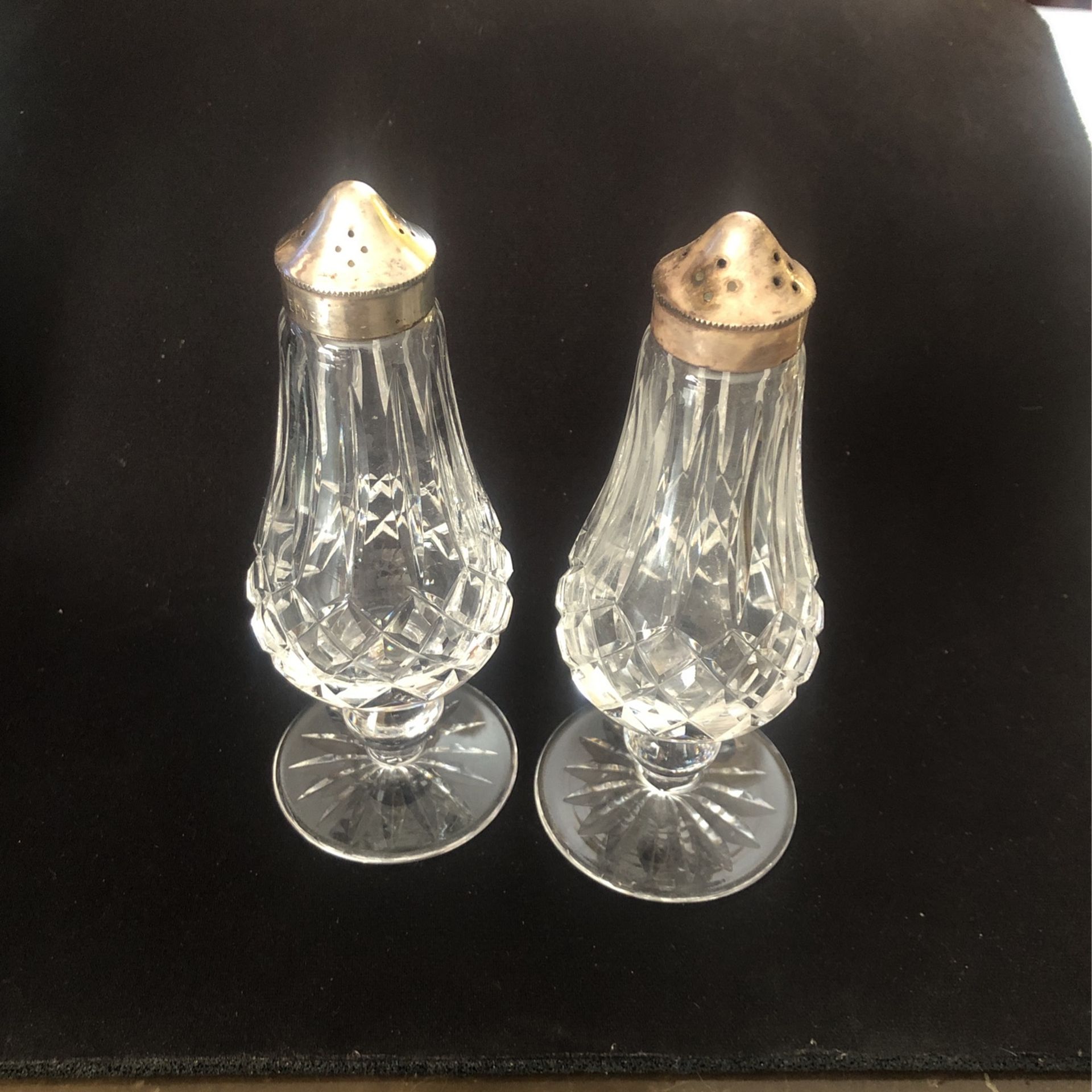 Waterford Crystal Salt And Pepper Shakers 