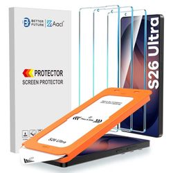  3-Pack for Samsung Galaxy S26 Ultra Screen Protector Tempered Glass, 9H Glass 