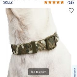 YOULY The Legend Camo Print Dog Collar, Large