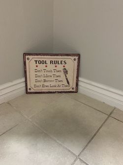 Metal sign