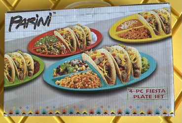4 Taco  Serving Plates