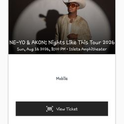 Neyo&Akon Nights Like This Tour 