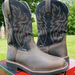  New Mens Working Boots Steel Toe 